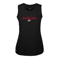 Women's Levelwear  Black Carolina Hurricanes Macy Scratched Tank Top