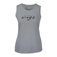 Women's Levelwear  Gray Los Angeles Kings Macy Scratched Tank Top