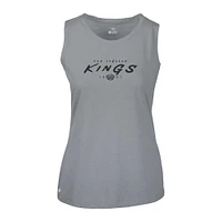 Women's Levelwear  Gray Los Angeles Kings Macy Scratched Tank Top
