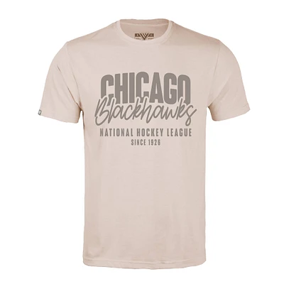 Men's Levelwear  Khaki Chicago Blackhawks Richmond Response T-Shirt