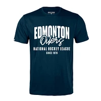 Men's Levelwear  Navy Edmonton Oilers Richmond Response T-Shirt