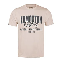Men's Levelwear  Khaki Edmonton Oilers Richmond Response T-Shirt