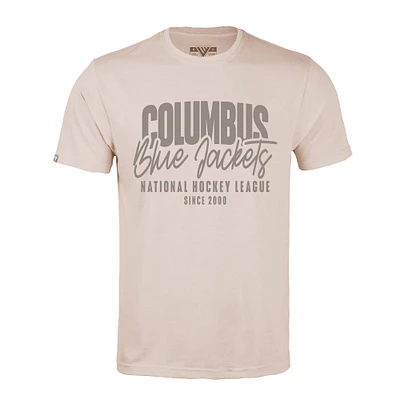 Men's Levelwear  Khaki Columbus Blue Jackets Richmond Response T-Shirt