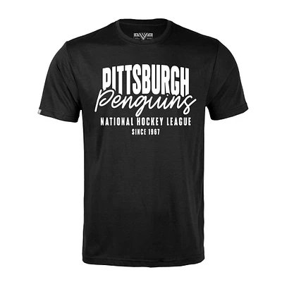 Men's Levelwear  Black Pittsburgh Penguins Richmond Response T-Shirt