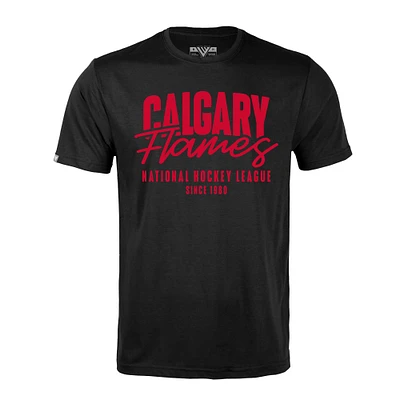 Men's Levelwear  Black Calgary Flames Richmond Response T-Shirt