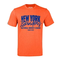 Men's Levelwear  Heather Orange New York Islanders Richmond Response T-Shirt