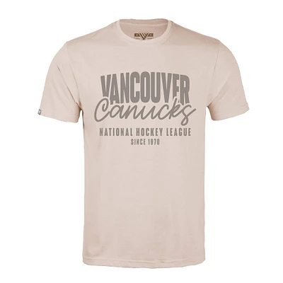Men's Levelwear  Khaki Vancouver Canucks Richmond Response T-Shirt