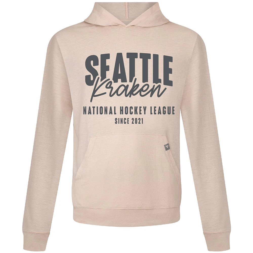 Men's Levelwear Khaki Seattle Kraken Relay Response Pullover Hoodie
