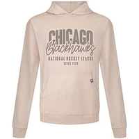 Men's Levelwear  Khaki Chicago Blackhawks Relay Response Pullover Hoodie