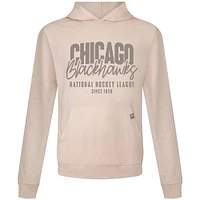 Men's Levelwear  Khaki Chicago Blackhawks Relay Response Pullover Hoodie