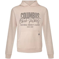 Men's Levelwear  Khaki Columbus Blue Jackets Relay Response Pullover Hoodie