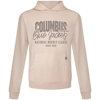 Men's Levelwear  Khaki Columbus Blue Jackets Relay Response Pullover Hoodie