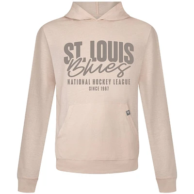 Men's Levelwear  Khaki St. Louis Blues Relay Response Pullover Hoodie