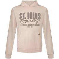 Men's Levelwear  Khaki St. Louis Blues Relay Response Pullover Hoodie