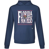 Men's Levelwear  Navy Florida Panthers Relay Powerhouse Pullover Hoodie