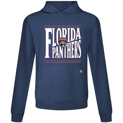 Men's Levelwear  Navy Florida Panthers Relay Powerhouse Pullover Hoodie