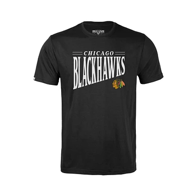 Youth Levelwear  Black Chicago Blackhawks Little Richmond Tally T-Shirt