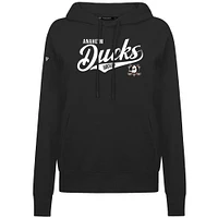 Women's Levelwear  Black Anaheim Ducks Adorn Glide Pullover Hoodie