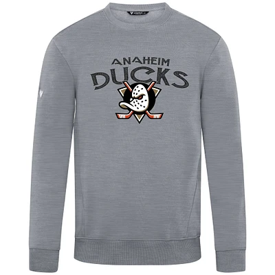 Men's Levelwear  Gray Anaheim Ducks Zane Mission Sweatshirt