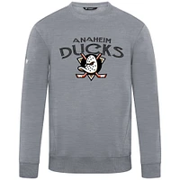 Men's Levelwear  Gray Anaheim Ducks Zane Mission Sweatshirt