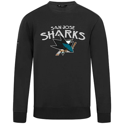 Men's Levelwear  Black San Jose Sharks Zane Mission Sweatshirt