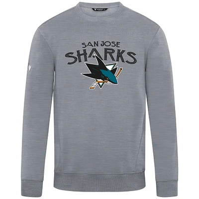 Men's Levelwear  Gray San Jose Sharks Zane Mission Sweatshirt