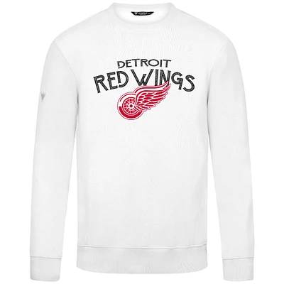 Men's Levelwear  White Detroit Red Wings Zane Mission Sweatshirt