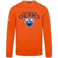 Men's Levelwear  Orange Edmonton Oilers Zane Mission Sweatshirt