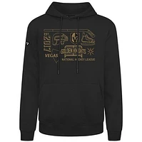 Men's Levelwear  Black Vegas Golden Knights Podium Campaign Pullover Hoodie