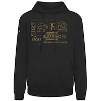 Men's Levelwear  Black Vegas Golden Knights Podium Campaign Pullover Hoodie