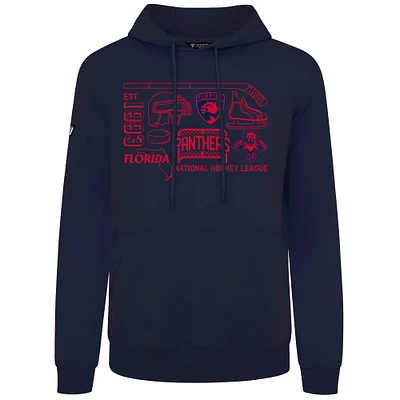 Men's Levelwear  Navy Florida Panthers Podium Campaign Pullover Hoodie