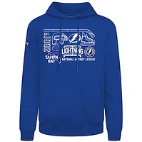 Men's Levelwear  Royal Tampa Bay Lightning Podium Campaign Pullover Hoodie