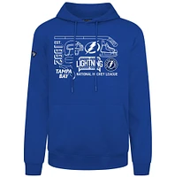 Men's Levelwear  Royal Tampa Bay Lightning Podium Campaign Pullover Hoodie