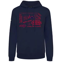 Men's Levelwear  Navy Washington Capitals Podium Campaign Pullover Hoodie