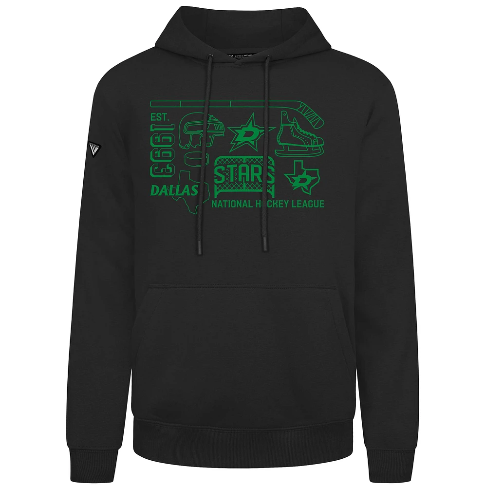 Men's Levelwear Dallas Stars Podium Campaign Pullover Hoodie