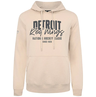 Men's Levelwear  Khaki Detroit Red Wings Podium Response Pullover Hoodie