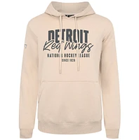 Men's Levelwear  Khaki Detroit Red Wings Podium Response Pullover Hoodie