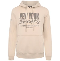 Men's Levelwear  Khaki New York Islanders Podium Response Pullover Hoodie