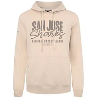 Men's Levelwear  Khaki San Jose Sharks Podium Response Pullover Hoodie