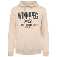 Men's Levelwear  Khaki Winnipeg Jets Podium Response Pullover Hoodie