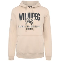 Men's Levelwear  Khaki Winnipeg Jets Podium Response Pullover Hoodie