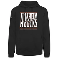Men's Levelwear Anaheim Ducks Podium Powerhouse Pullover Hoodie
