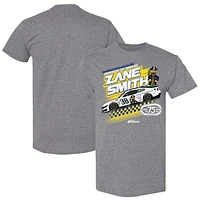 Men's Checkered Flag Sports Heather Gray Zane Smith Long John Silver's Car T-Shirt