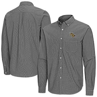 Men's Antigua UCF Knights Porter Woven Tri-Blend Long Sleeve Button-Down Shirt