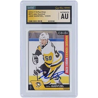 Jake Guentzel Pittsburgh Penguins Autographed 2016-17 Upper Deck O-Pee-Chee #675 CGC Fanatics Witnessed Authenticated Rookie Card