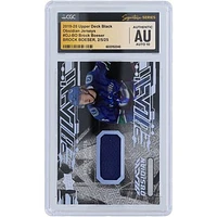 Brock Boeser Vancouver Canucks Autographed 2019-20 Upper Deck Black Obsidian Jersey Blue Relic #OJ-BO CGC Fanatics Witnessed Authenticated Auto 10 Card
