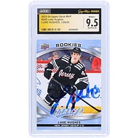 Luke Hughes New Jersey Devils Autographed 2023-24 Upper Deck MVP #242 CGC Fanatics Witnessed Authenticated /10 Card