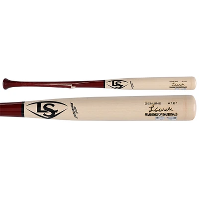 Luis García Jr. Washington Nationals Game-Used Tan/Red Louisville Slugger Broken Bat vs. Kansas City Royals on September 24, 2024