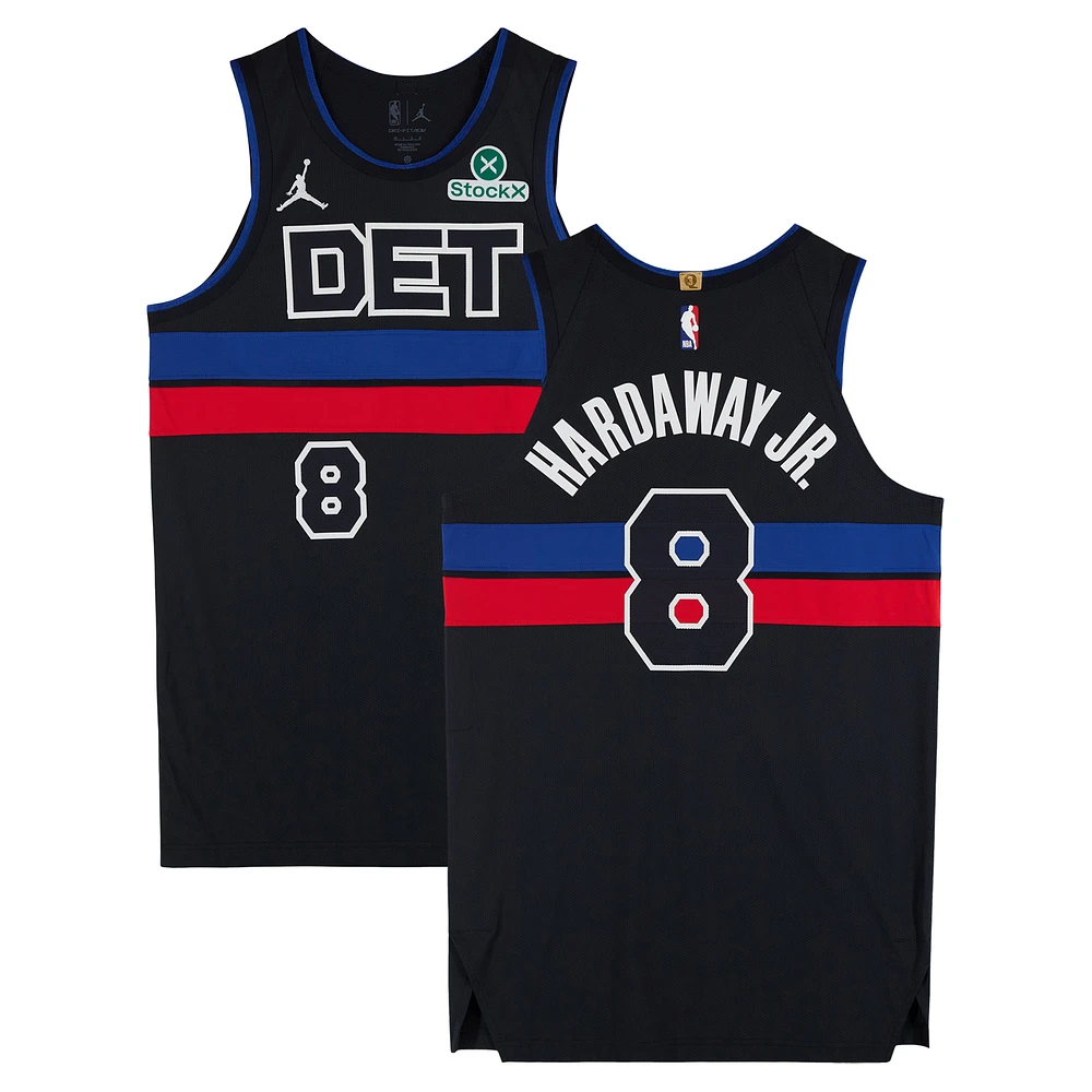 Tim Hardaway Jr. Detroit Pistons Autographed Game-Used #8 Black Jordan Brand Jersey vs. Memphis Grizzlies on April 5, 2025 - Size 48+4