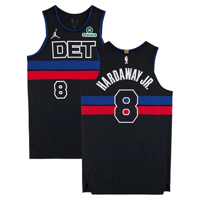 Tim Hardaway Jr. Detroit Pistons Autographed Game-Used #8 Black Jordan Brand Jersey vs. Memphis Grizzlies on April 5, 2025 - Size 48+4